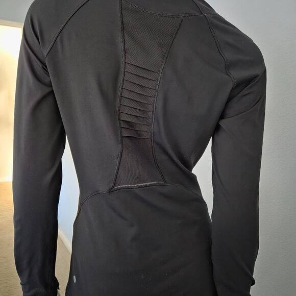 Lululemon Black Half Zip Jacket Top Size 6 - Picture 2 of 6